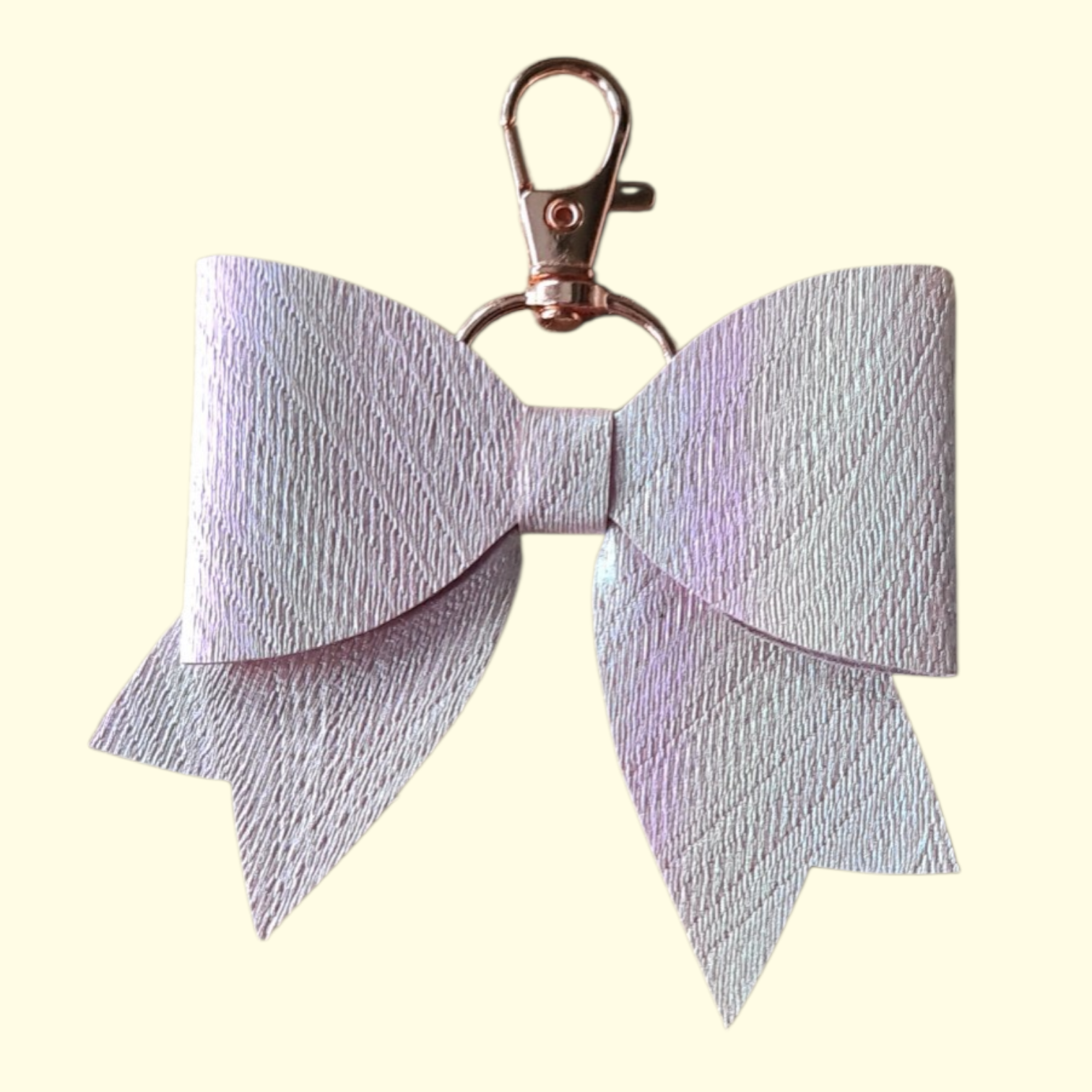 Pink Irridescent Bag Charm