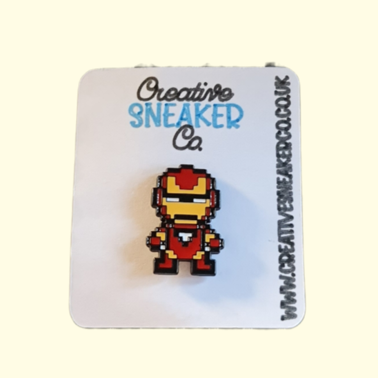 Marvel Iron Man Blocks Pin Badge