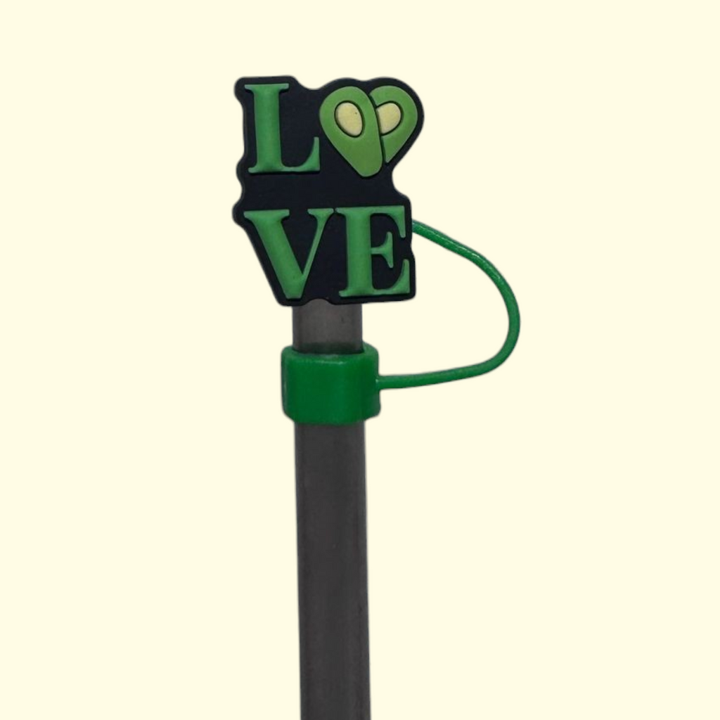 Avocado Love Straw Topper