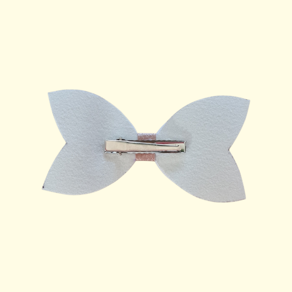 Girly Pink Brunette Hair Bow