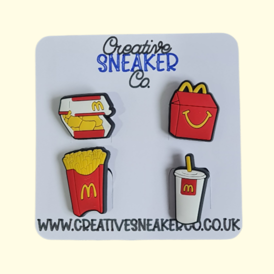 McDonald's Crocs Charms x4