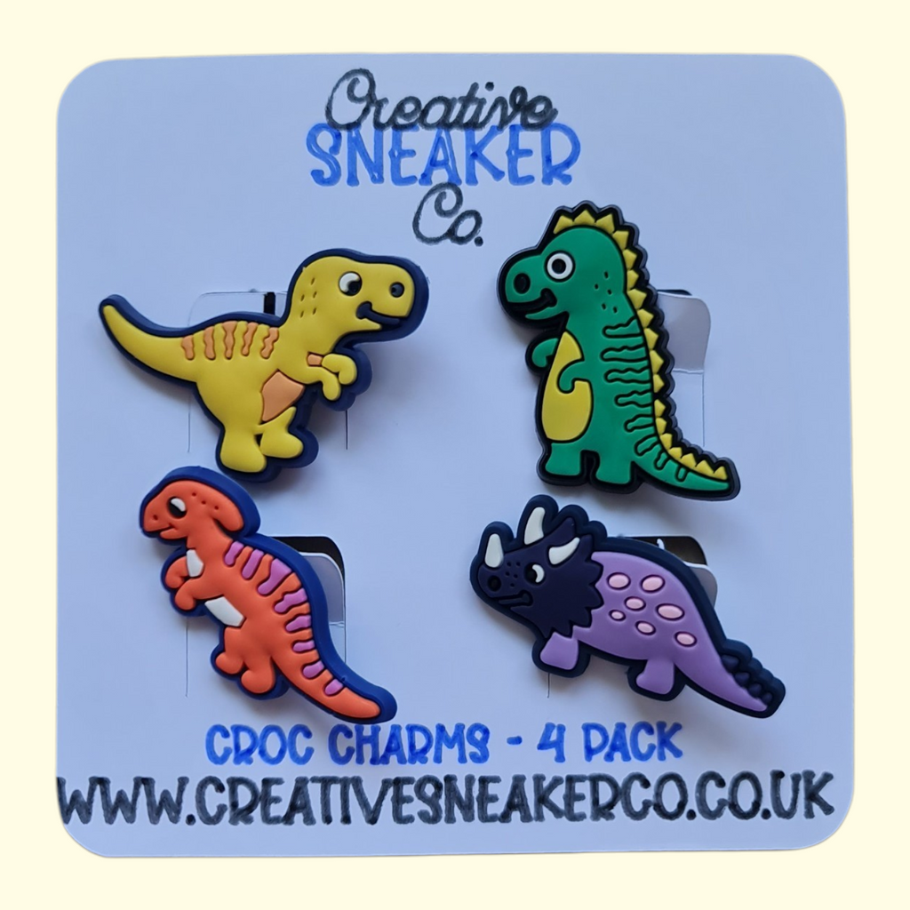 Dinosaur Crocs Charms x4