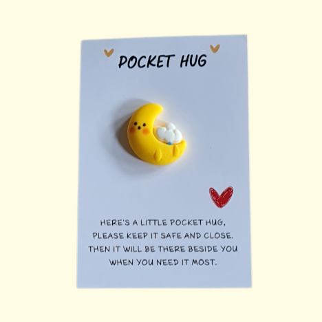 Moon and Cloud Pocket Hug