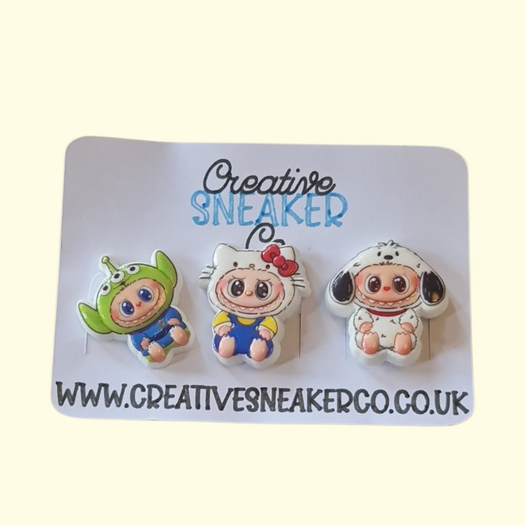 Labubu Crocs Charms x3