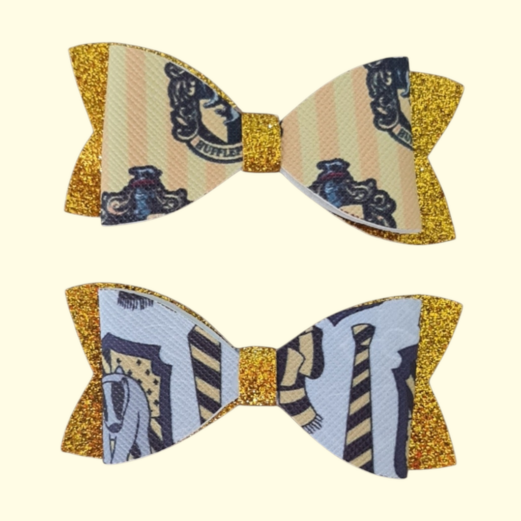 Harry Potter Hufflepuff Hair Bow x2