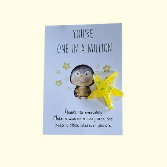 One In A Million Star Fish Pocket Hug