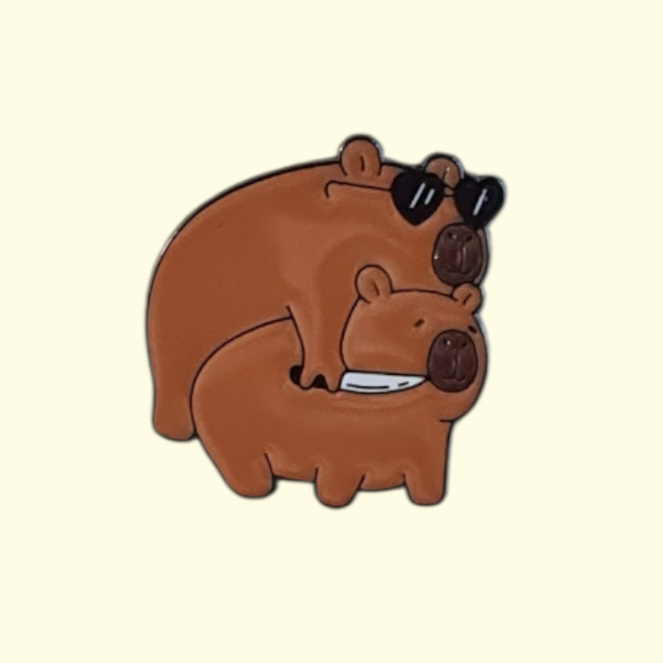 Capybara Pin Badge