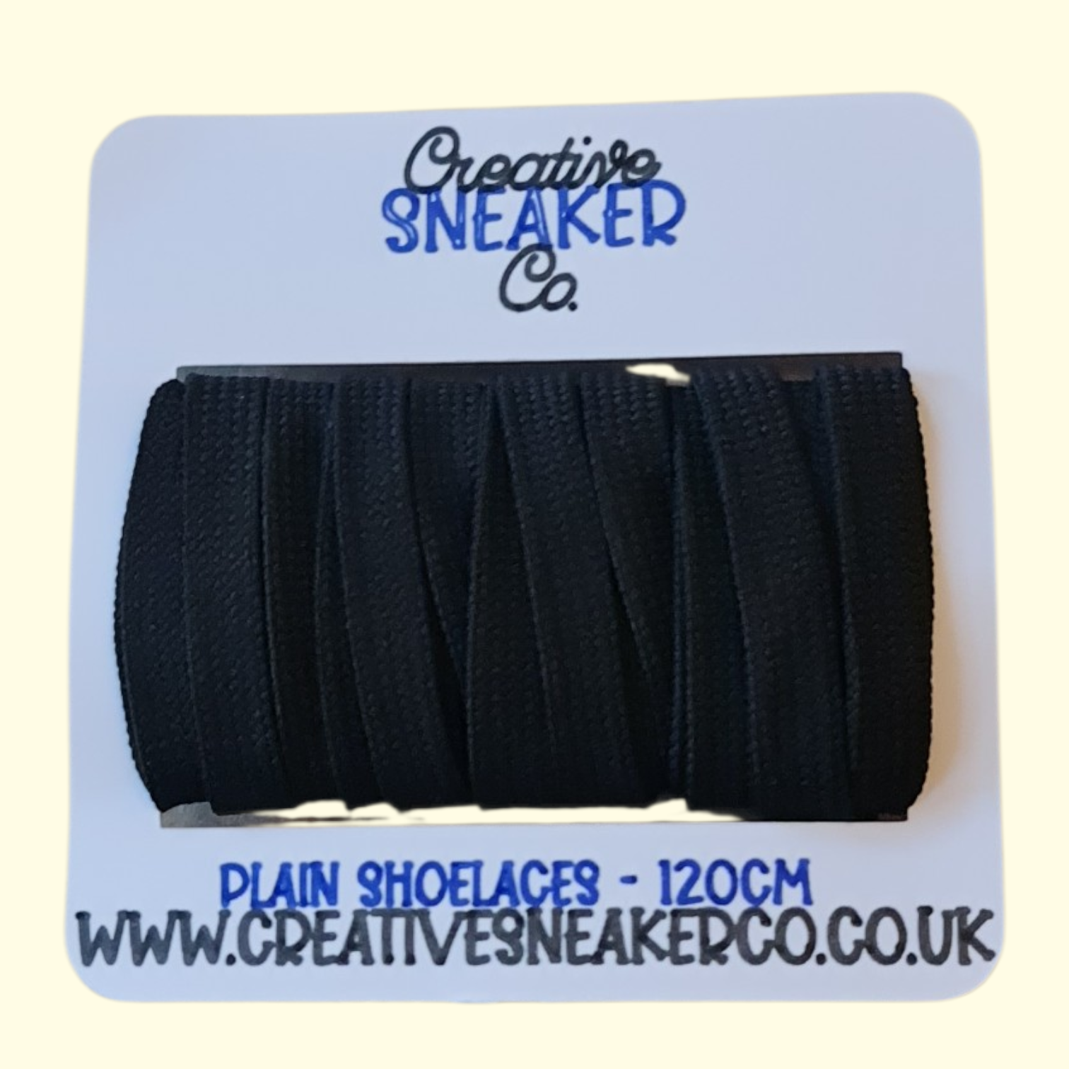 Flat Shoelaces 120cm Black