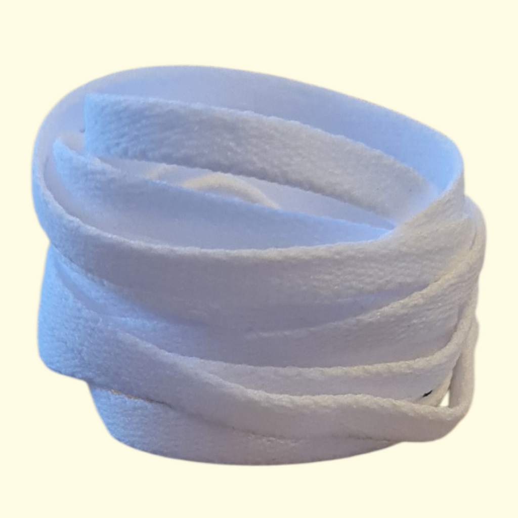 Flat Shoelaces 120cm White