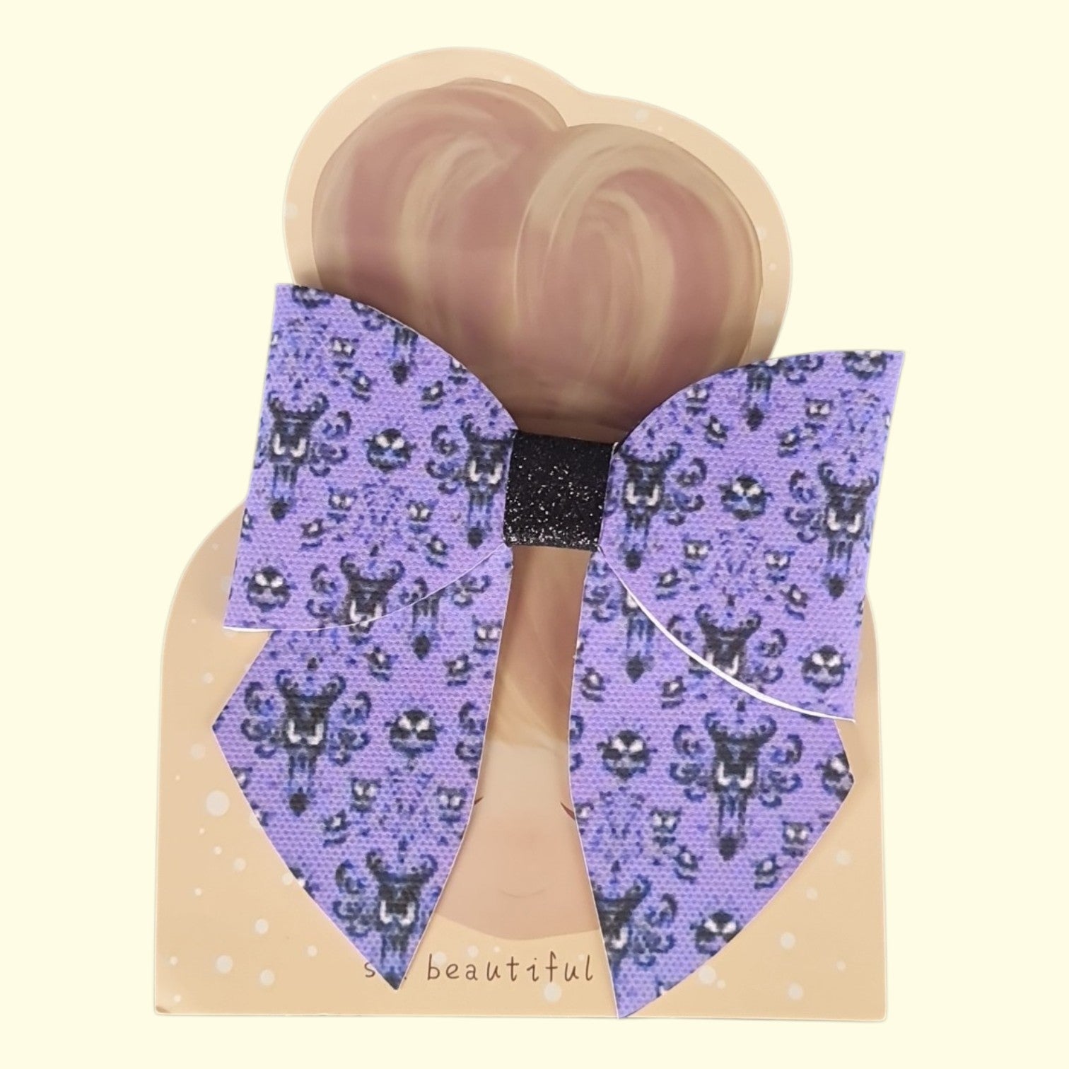 Purple Spider Halloween Sailor Hair Bow