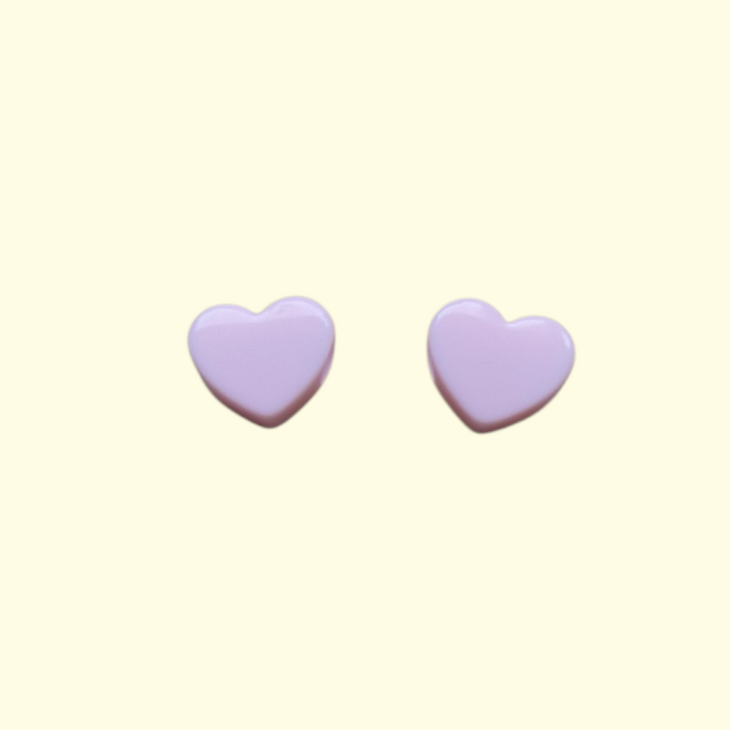 Heart Light Pink Shoelace Charms