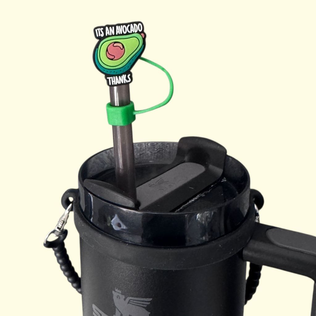 Avocado Thanks Straw Topper
