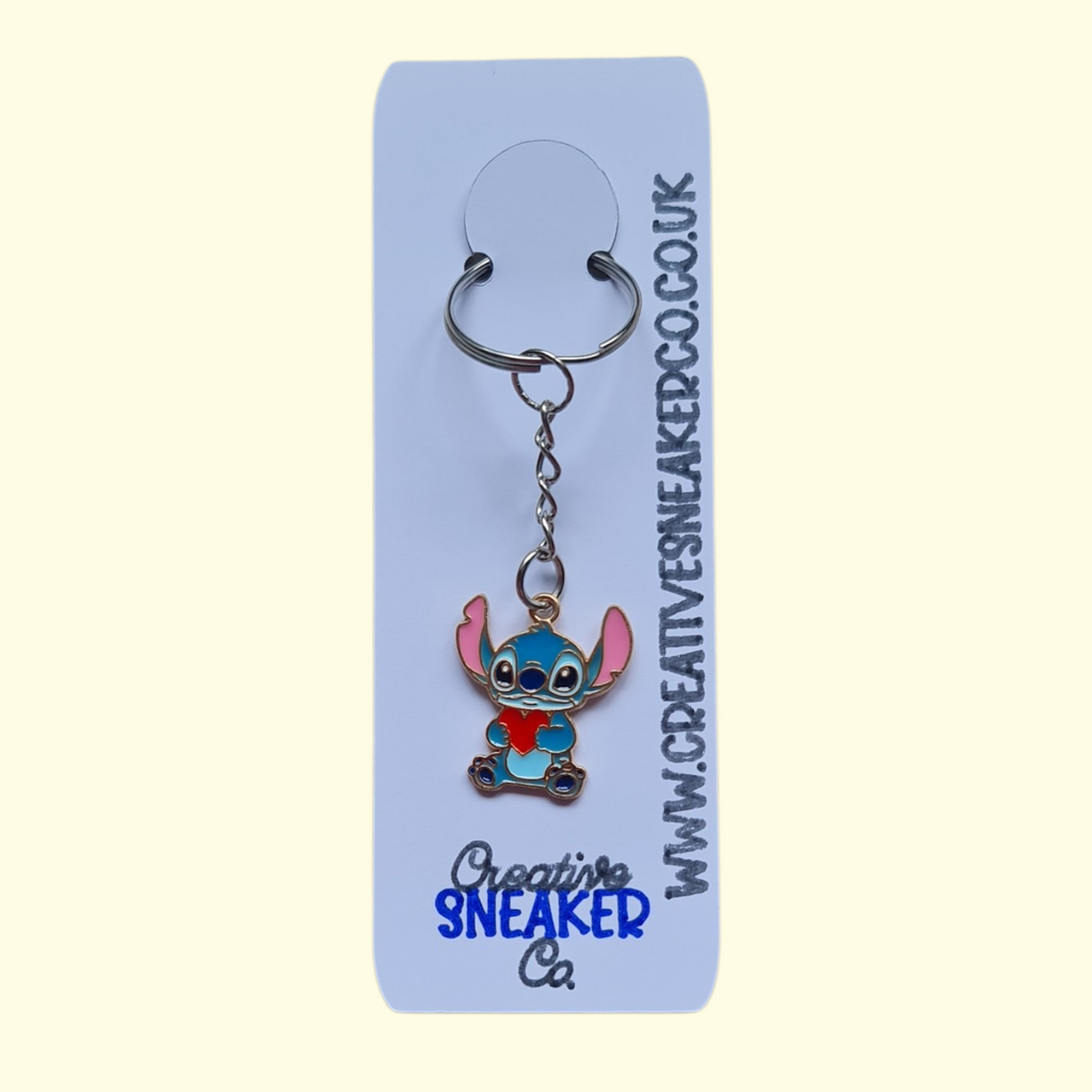 Stitch Heart Keyring
