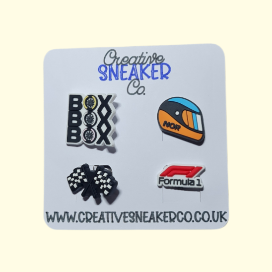 Formula 1 Norris Crocs Charms x4