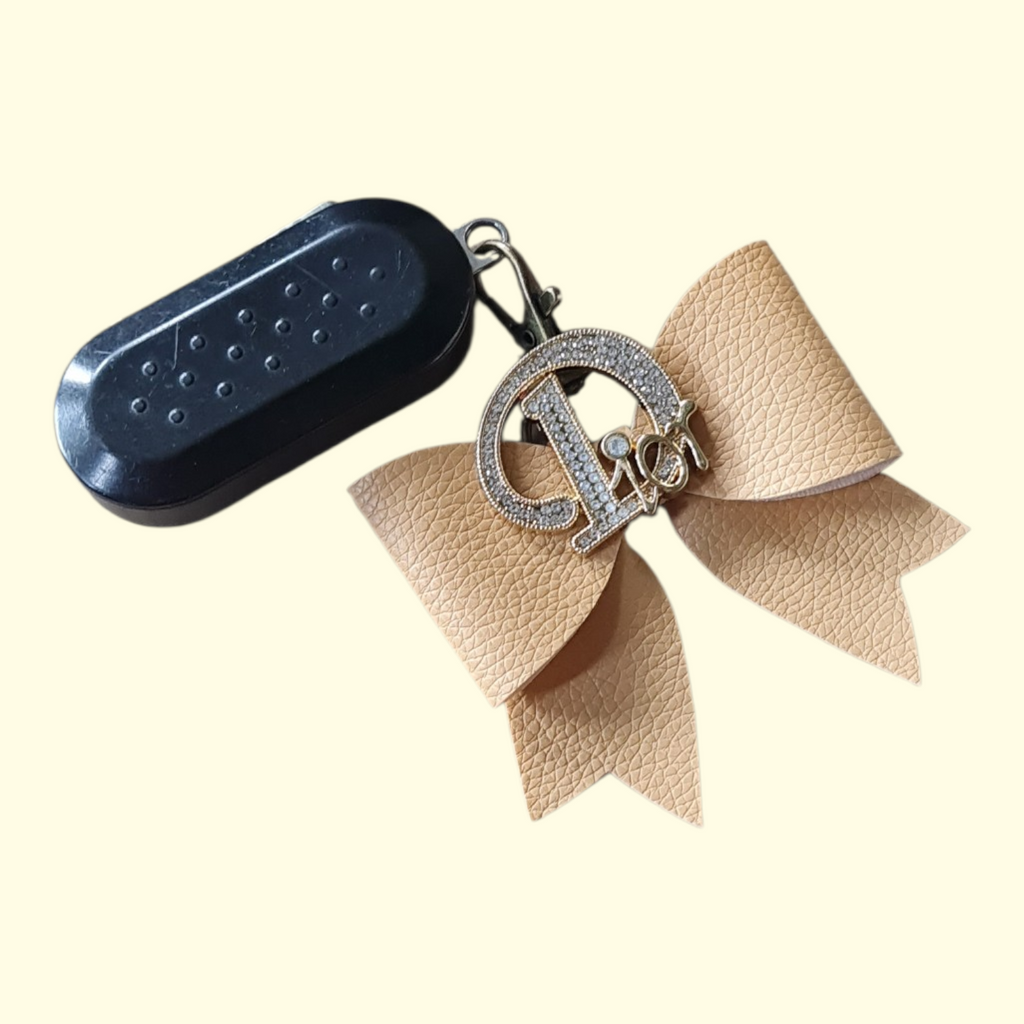Beige Gold Dior Bag Charm