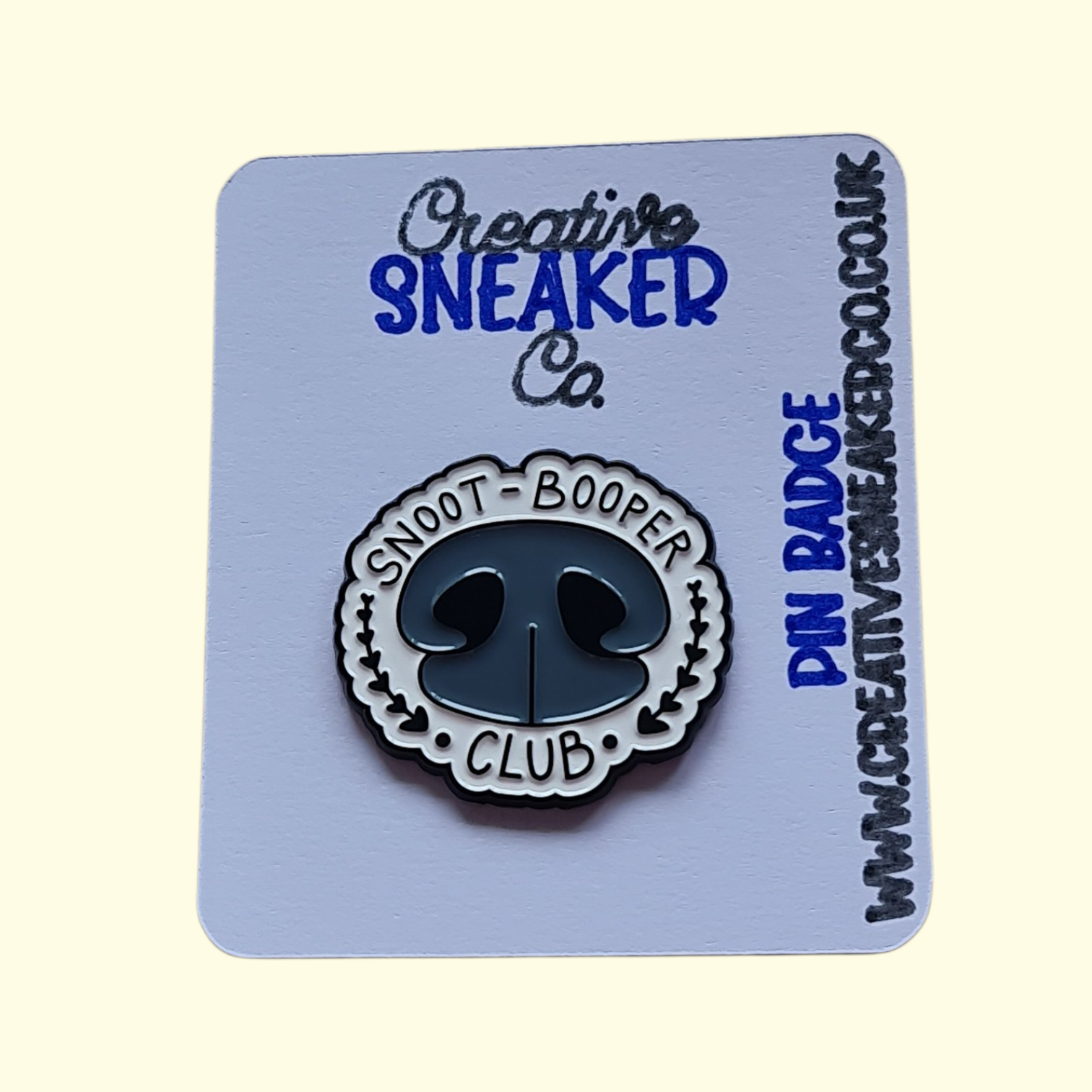 Dog Snoot Bopper Pin Badge