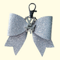 Silver Glitter Silver LV Drip Bag Charm