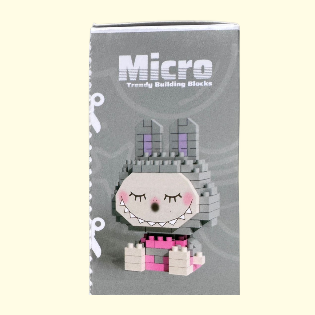Labubu Micro Bricks Grey