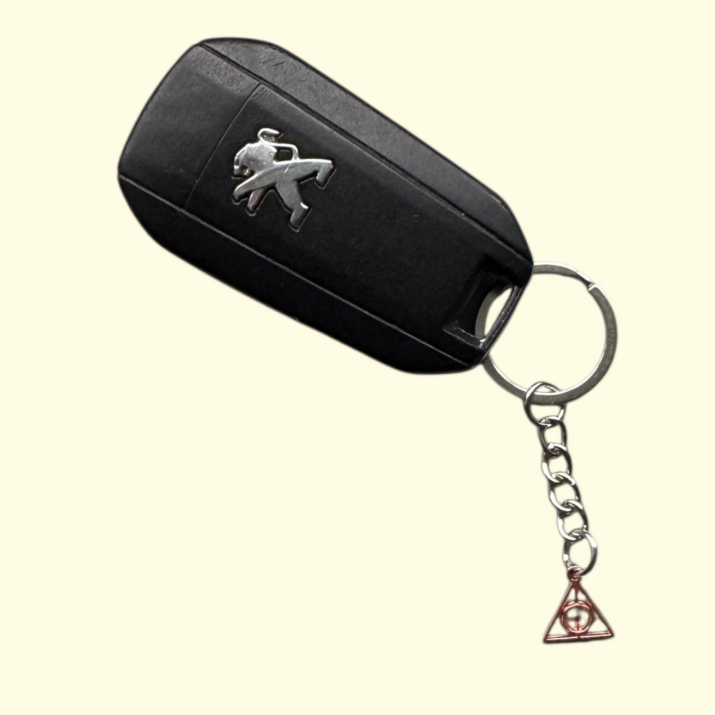 Harry Potter Deathly Hallows Copper Keyring