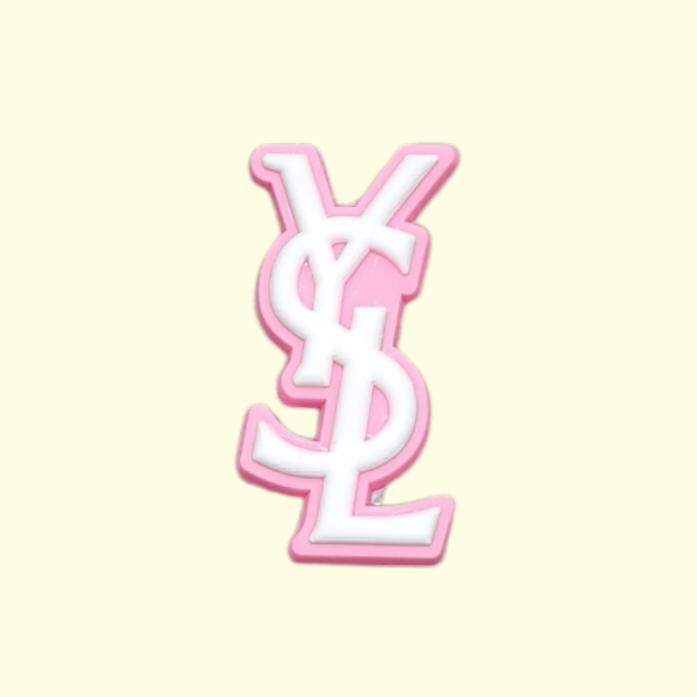 Pink Designers Crocs Charms x4