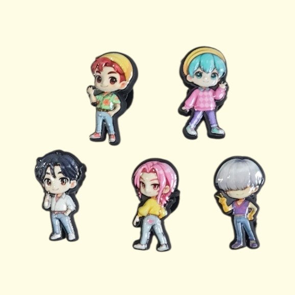 Saja Boys Crocs Charms x5