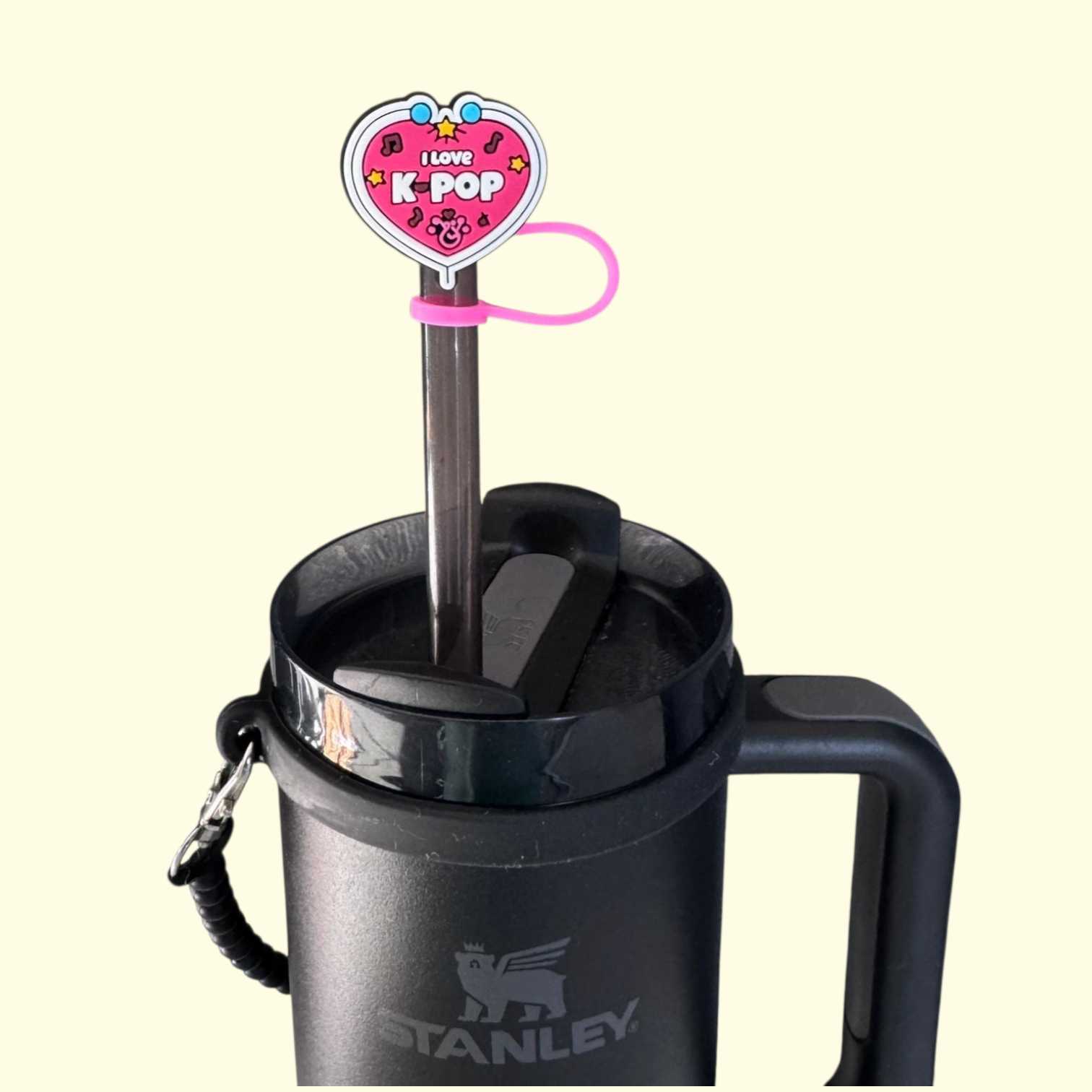Kpop Love Straw Topper