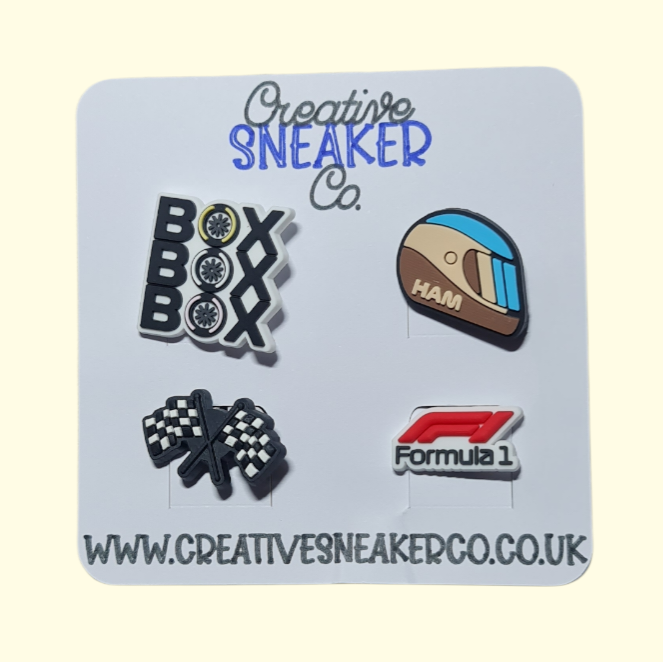 Formula 1 Hamilton Crocs Charms x4