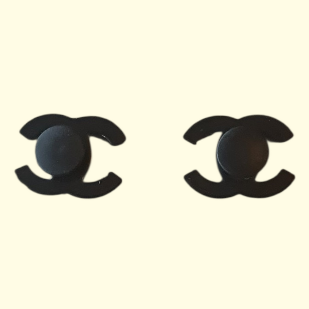 Designers Black Crocs Charms x2