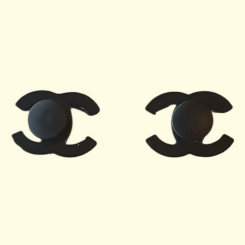 Designers Black Crocs Charms x2