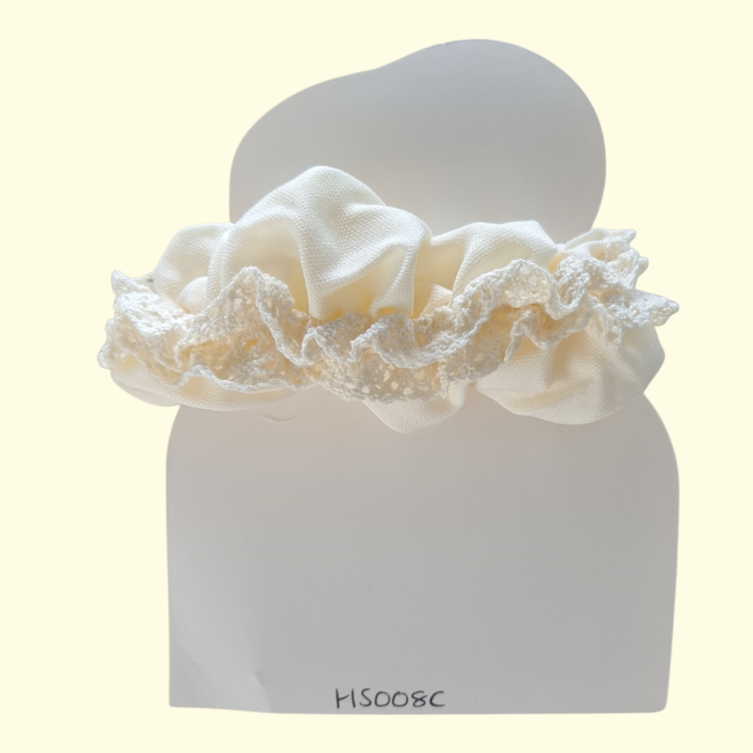 Lace Cream Hair Scrunchie