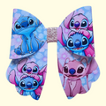 Stitch And Angel Sailor Hair Bow