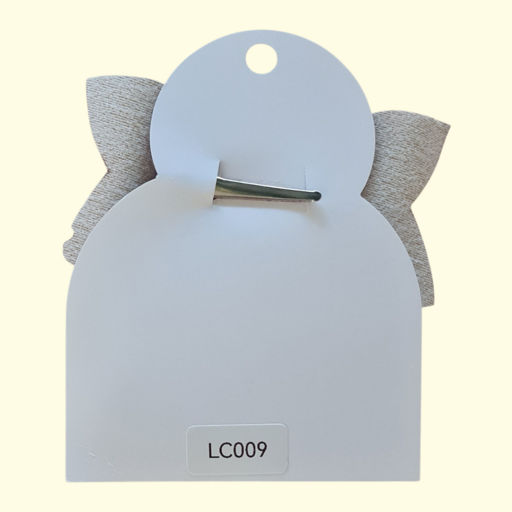 Autumn Squirrel Beige Hair Bow