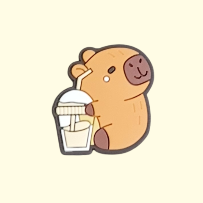 Capybara Crocs Charms x4