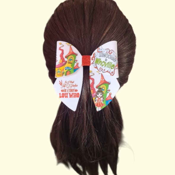 The Grinch Whoville Brunette Sailor Hair Bow