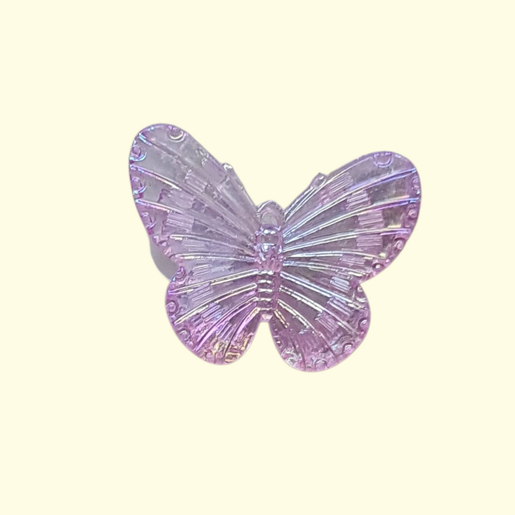 Pink Butterfly Crocs Charms x4