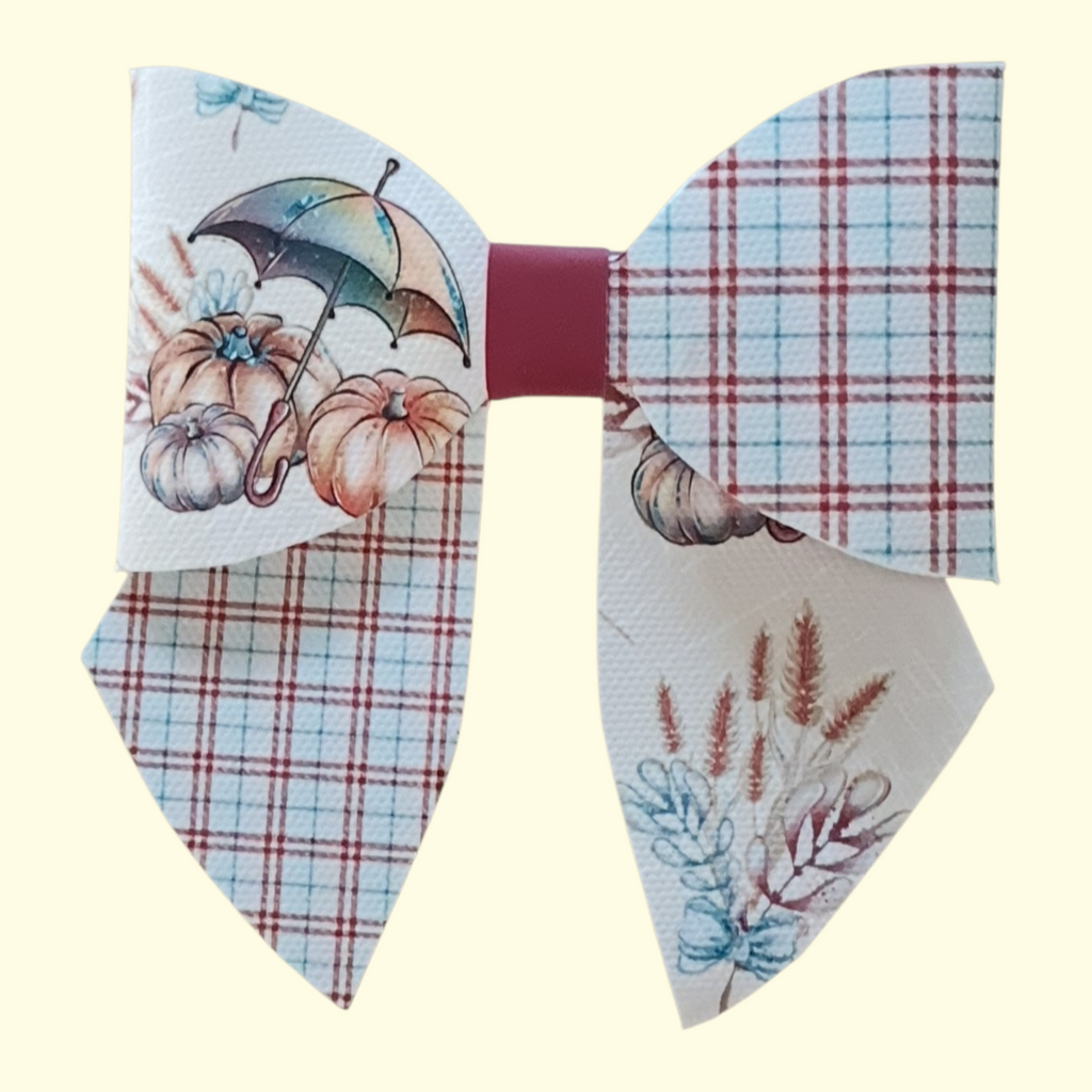 Autumn Rain Sailor Hair Bow