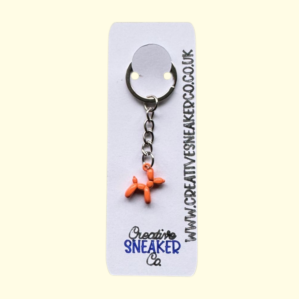 Balloon Dog Orange Keyring