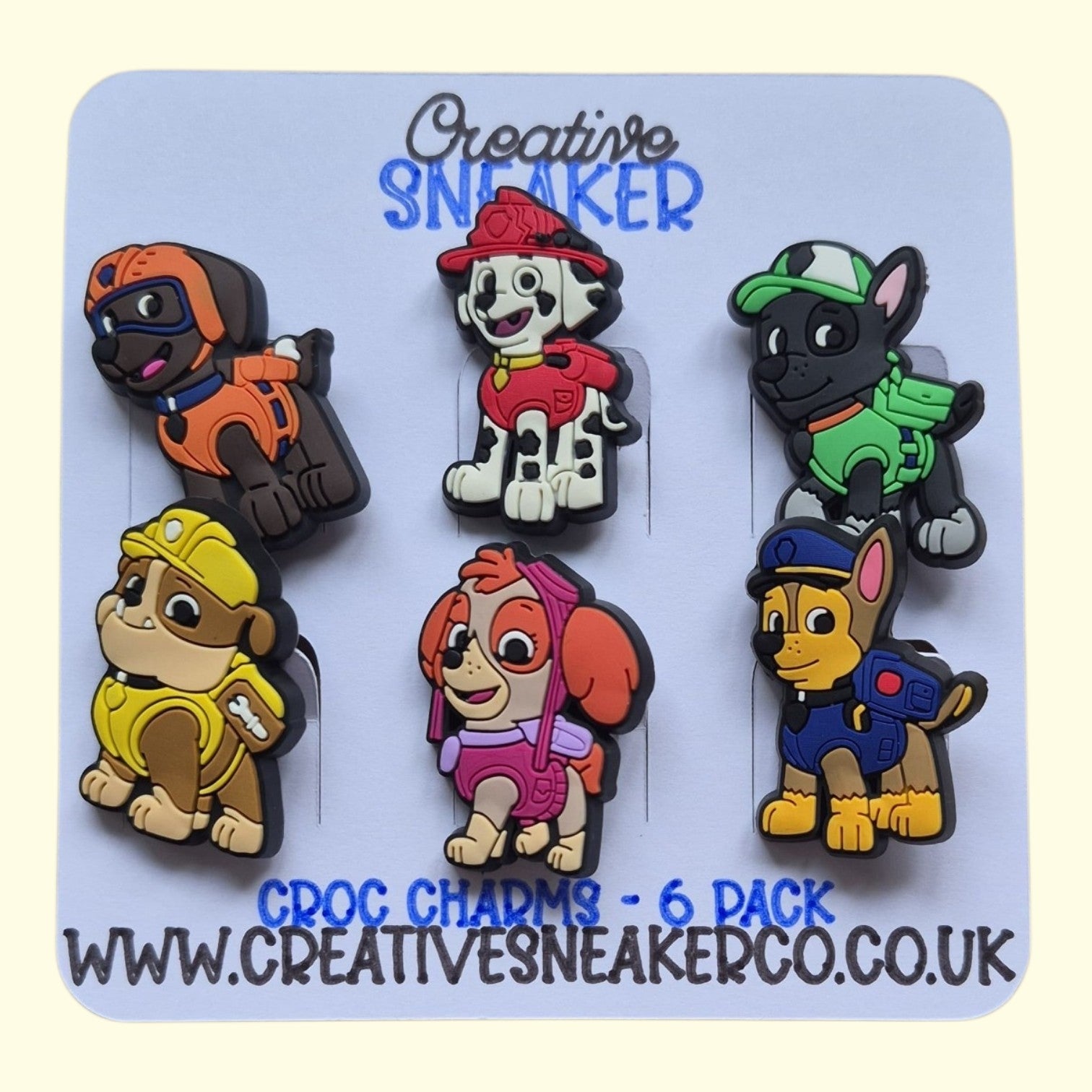 Paw Patrol Crocs Charms x6