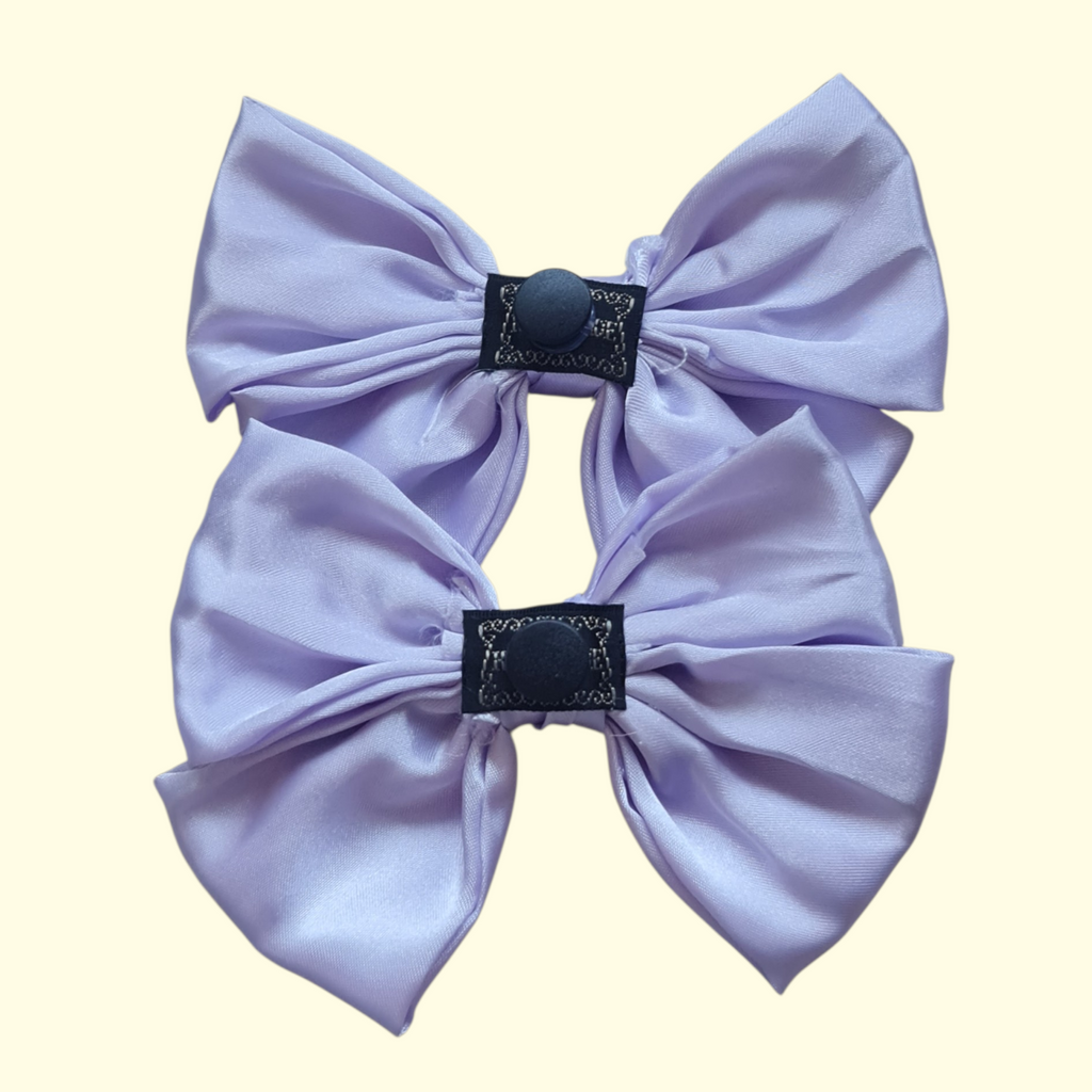 Bow Purple Crocs Charms x2