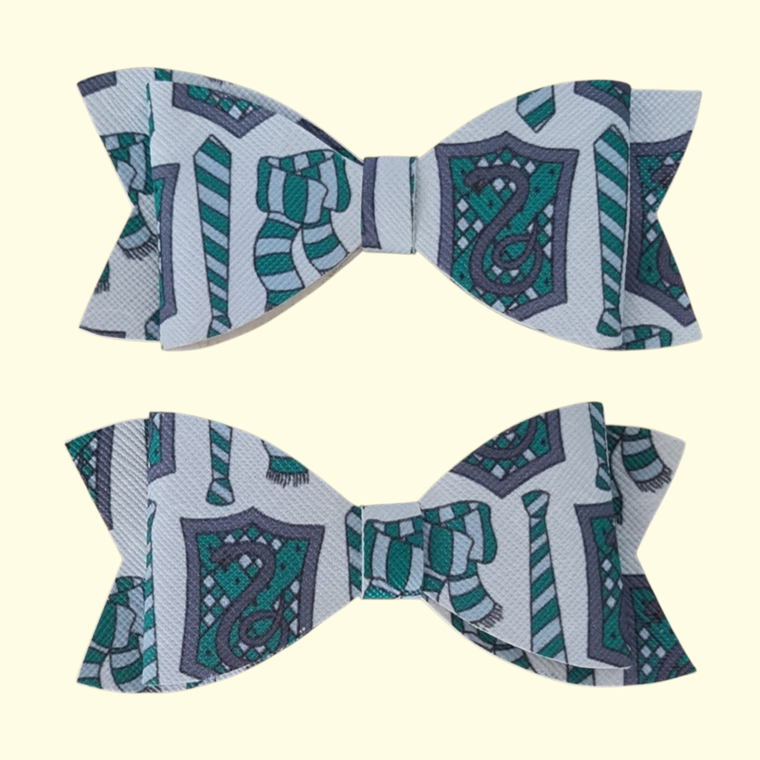 Harry Potter Slytherin Hair Bow x2
