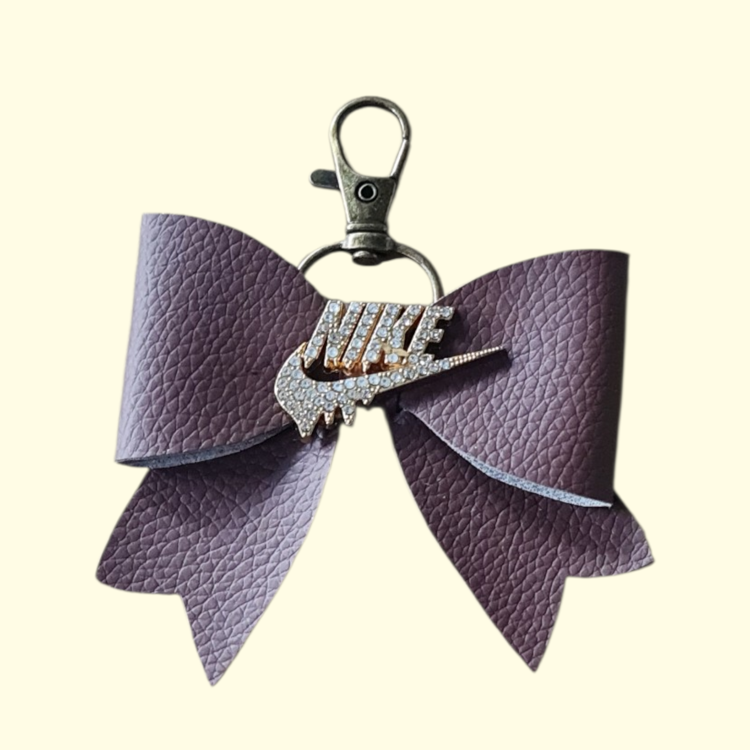 Brown Gold Nike Swoosh Bag Charm