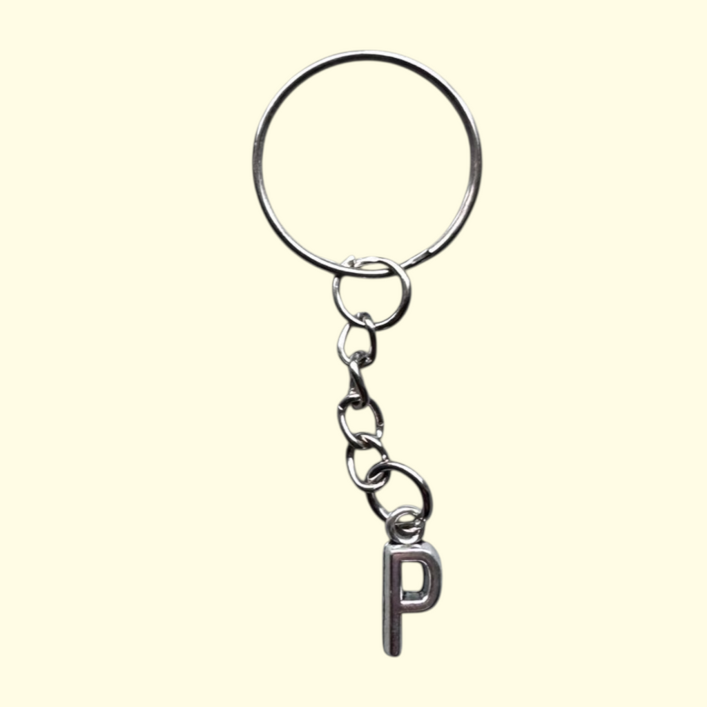 Letter P Keyring