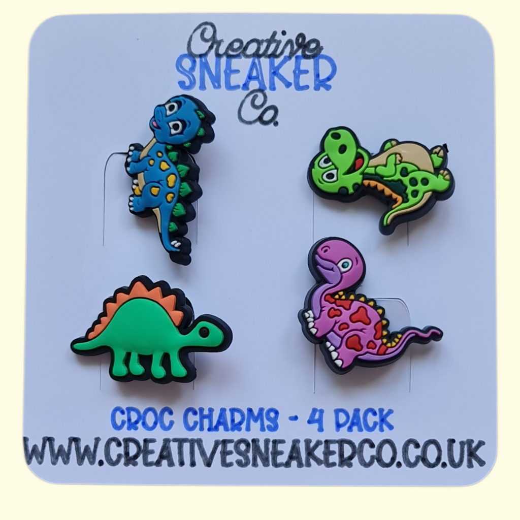 Dinosaur Crocs Charms x4