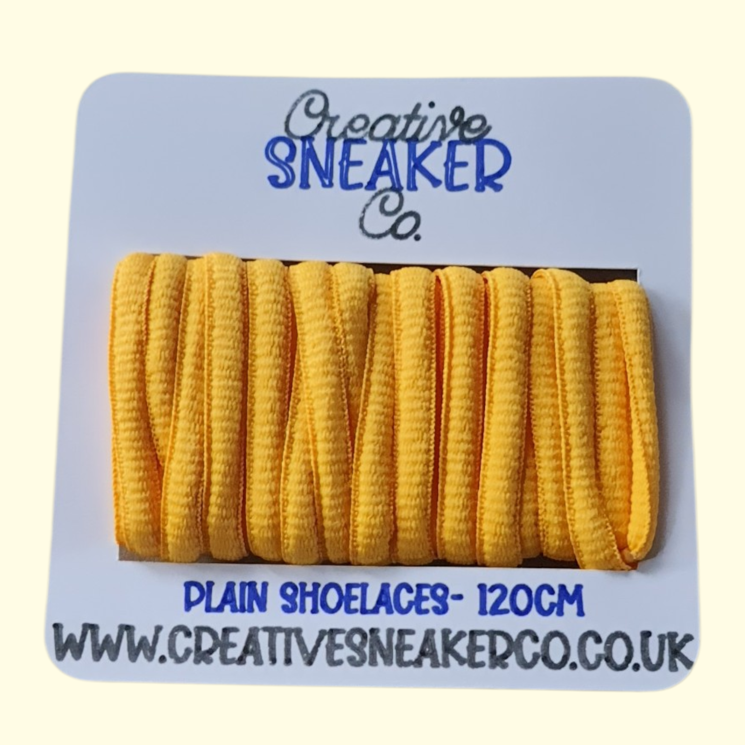 Round Shoelaces 120cm Mustard