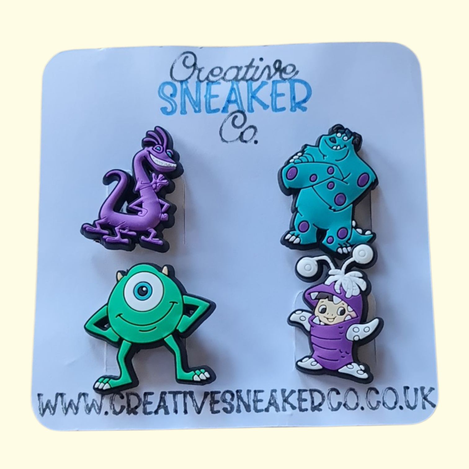 Monsters Inc Crocs Charms x4