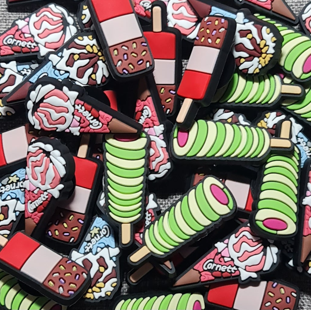 Ice Lolly Crocs Charms x4