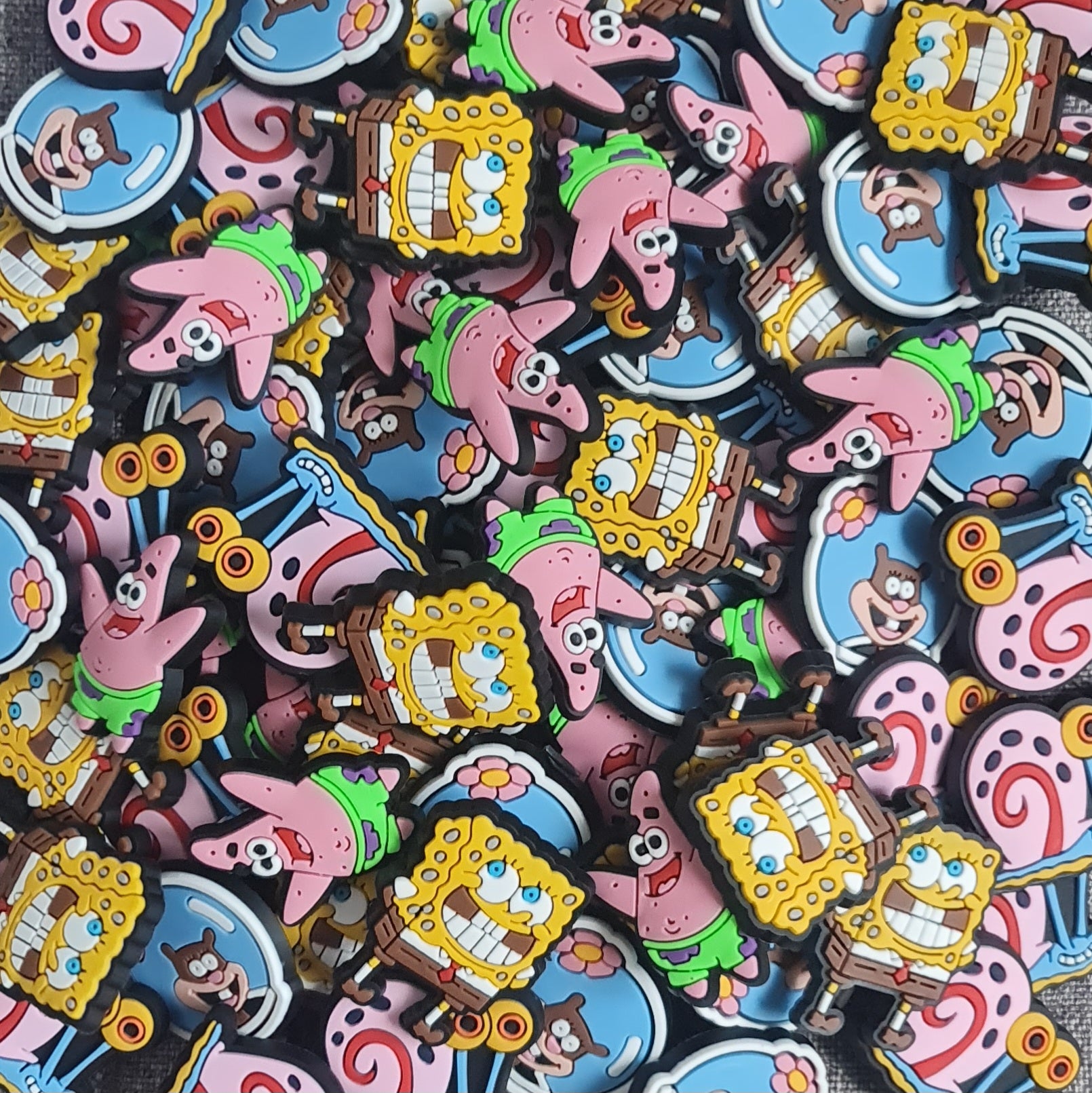 Spongebob Crocs Charms x4