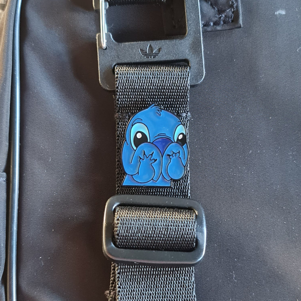 Stitch Shy Pin Badge