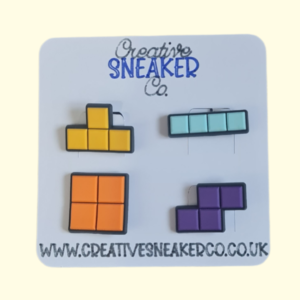 Tetris Crocs Charms x4