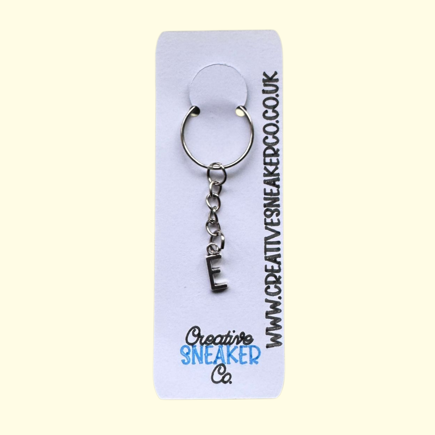 Letter E Keyring